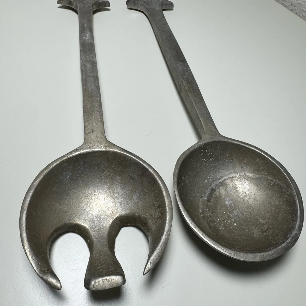 Vintage‎ Silver Salad Serving Set